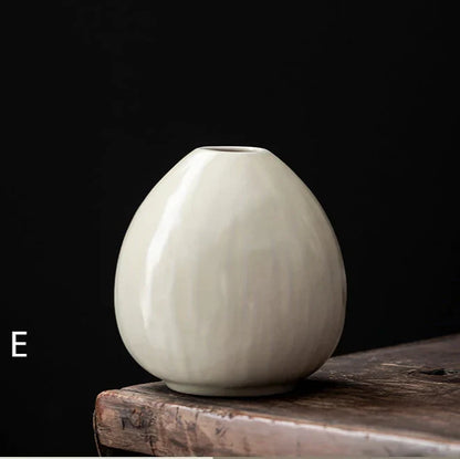 Classic White Ceramic Table Vase