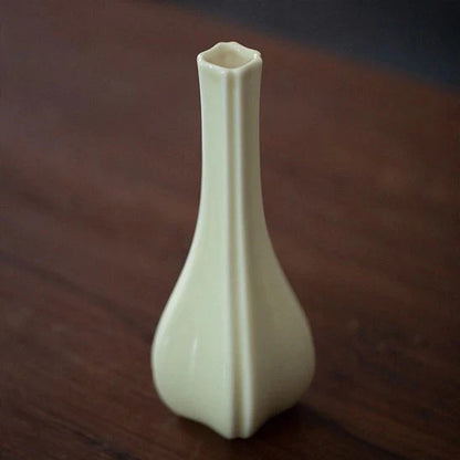 Handmade White Porcelain Mini Vase